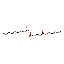 Glutaric acid, pent-2-en-1-yl dec-2-yl ester