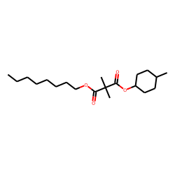 Dimethylmalonic acid, cis-4-methylcyclohexyl octyl ester