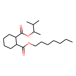 1,2-Cyclohexanedicarboxylic acid, heptyl 3-methylbut-2-yl ester