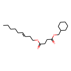 Succinic acid, cyclohexylmethyl non-3-en-1-yl ester