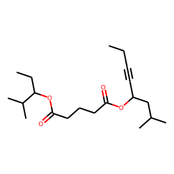 Glutaric acid, 2-methylpent-3-yl 2-methyloct-5-yn-4-yl ester