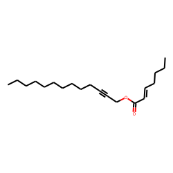 2-Heptenoic acid, tridec-2-yn-1-yl ester