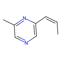 PYRAZINE, 2-METHYL-6-(1-PROPENYL)-, (Z)-