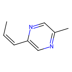 PYRAZINE, 2-METHYL-5-(1-PROPENYL)-, (Z)-