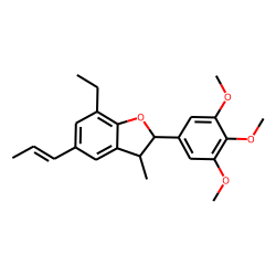 7-Ethyl-3-methyl-5-propenyl-2-(3,4,5-trimethoxy-phenyl)-2,3-dihydro-benzofuran