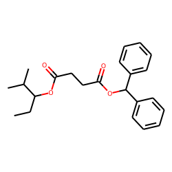 Succinic acid, 2-methylpent-3-yl diphenylmethyl ester