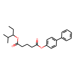 Glutaric acid, 2-methylpent-3-yl 4-biphenyl ester
