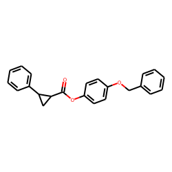 Cyclopropanecarboxylic acid, trans-2-phenyl-, 4-benzyloxyphenyl ester