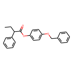 Butyric acid, 2-phenyl-, 4-benzyloxyphenyl ester