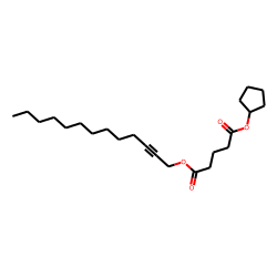 Glutaric acid, cyclopentyl tridec-2-yn-1-yl ester