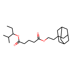 Glutaric acid, 2-(adamant-1-yl)ethyl 2-methylpent-3-yl ester