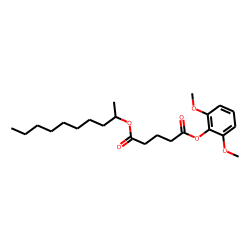 Glutaric acid, dec-2-yl 2,6-dimethoxyphenyl ester