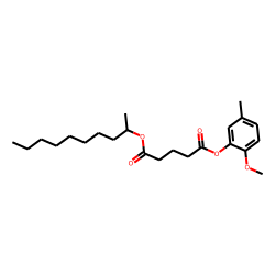 Glutaric acid, dec-2-yl 5-methyl-2-methoxybenzyl ester
