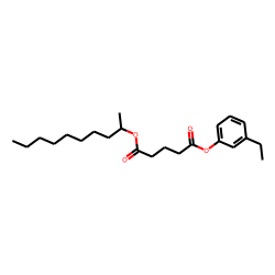 Glutaric acid, dec-2-yl 3-ethylphenyl ester