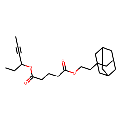 Glutaric acid, 2-(adamant-1-yl)ethyl hex-4-yn-3-yl ester