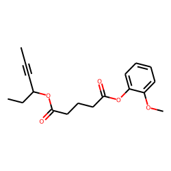 Glutaric acid, hex-4-yn-3-yl 2-methoxyphenyl ester