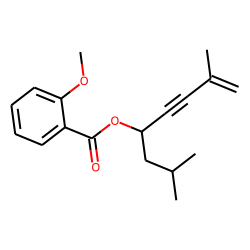 o-Anisic acid, 2,7-dimethyloct-7-en-5-yn-4-yl ester