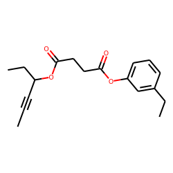 Succinic acid, hex-4-yn-3-yl 3-ethylphenyl ester
