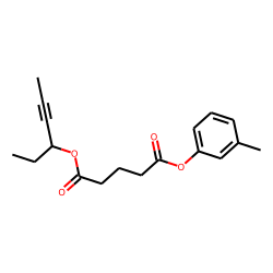 Glutaric acid, hex-4-yn-3-yl 3-methylphenyl ester