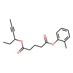 Glutaric acid, hex-4-yn-3-yl 2-methylphenyl ester