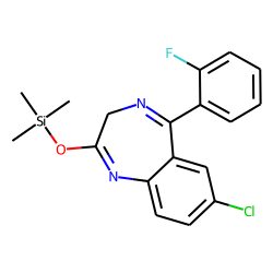 Desalkylflurazepam, trimethylsilyl derivative