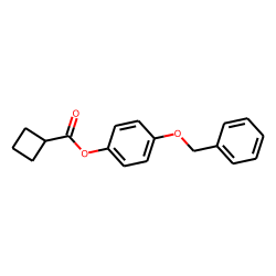 Cyclobutanecarboxylic acid, 4-benzyloxyphenyl ester