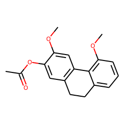 2-hydroxy-3,5-dimethoxy-9,10-dihydrophenanthrene, acetylated