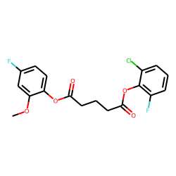Glutaric acid, 2-chloro-6-fluorophenyl 4-fluoro-2-methoxyphenyl ester