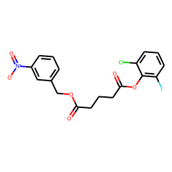 Glutaric acid, 2-chloro-6-fluorophenyl 3-nitrobenzyl ester