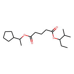 Glutaric acid, 1-cyclopentylethyl 2-methylpent-3-yl ester