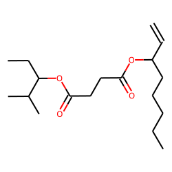 Succinic acid, 2-methylpent-3-yl oct-1-en-3-yl ester