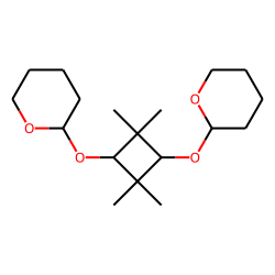 Pyran, 2,2'-(tetramethyl-1,3-cyclobutylenedioxy)bis(tetrahydro)-