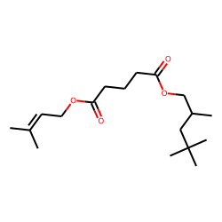 Glutaric acid, 3-methylbut-2-en-1-yl 2,4,4-trimethylpentyl ester