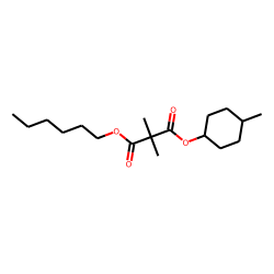 Dimethylmalonic acid, cis-4-methylcyclohexyl hexyl ester