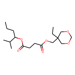 Succinic acid, (5-ethyl-1,3-dioxan-5-yl)methyl 2-methylhex-3-yl ester