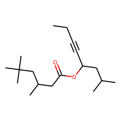 Hexanoic acid, 3,5,5-trimethyl-, 2-methyloct-5-en-4-yl ester