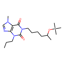 Xanthine, 1-(5'-hydroxyhexyl)-3-methyl-7-propyl, TMS