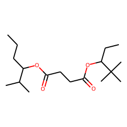 Succinic acid, 2,2-dimethylpent-3-yl 2-methylhex-3-yl ester