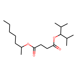 Succinic acid, hept-2-yl 2,4-dimethylpent-3-yl ester