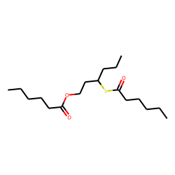 3-(hexanoylthio) hexyl hexanoate