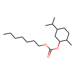 Carbonic acid, (1R)-(-)-menthyl heptyl ester