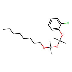 Silane, dimethyl(dimethyl(2-chlorophenoxy)silyloxy)octyloxy-