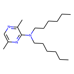 2-(N,n-di-n-hexylamino)-3,6-dimethyl pyrazine