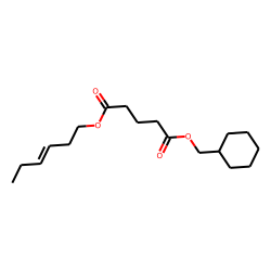 Glutaric acid, cyclohexylmethyl cis-hex-3-enyl ester