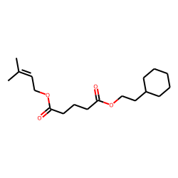 Glutaric acid, 2-(cyclohexyl)ethyl 3-methylbut-2-en-1-yl ester