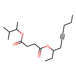 Succinic acid, 3-methylbut-2-yl non-5-yn-3-yl ester