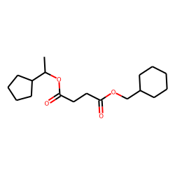 Succinic acid, cyclohexylmethyl 1-cyclopentylethyl ester