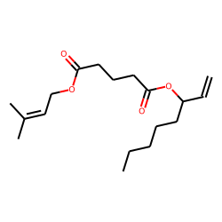 Glutaric acid, oct-1-en-3-yl 3-methylbut-2-en-1-yl ester