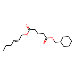 Glutaric acid, hex-2-en-1-yl cyclohexylmethyl ester