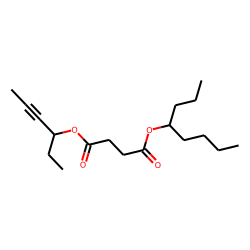 Succinic acid, hex-4-yn-3-yl 4-octyl ester